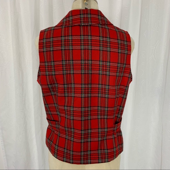 Vintage Tartan plaid wool vest - Picture 2 of 8
